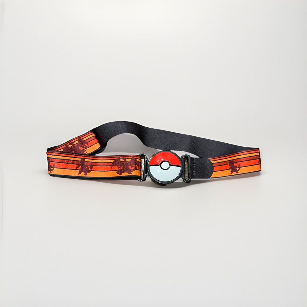 Pokemon Clip 'N' Go Pokeball Adjustable Belt - Charmander Red/Black